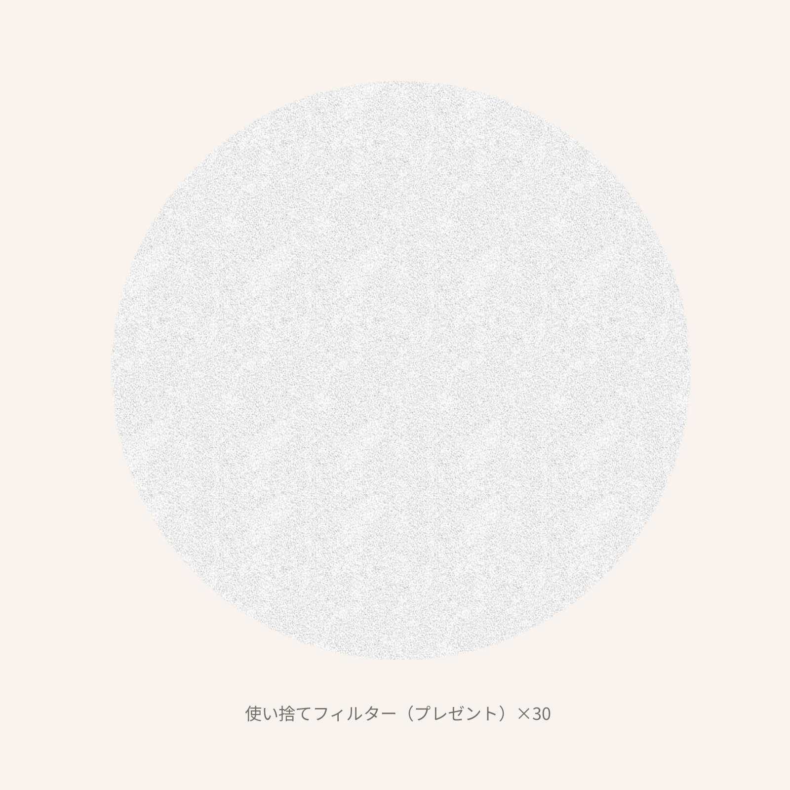 使い捨てフィルター(プレゼント)×30