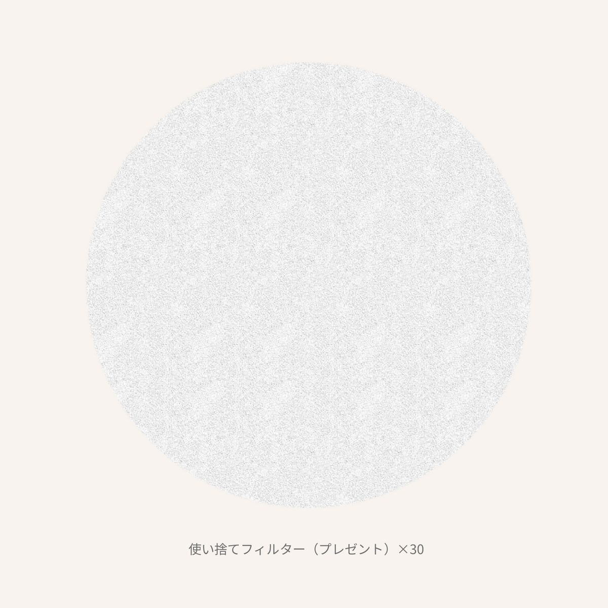 使い捨てフィルター（プレゼント）×30